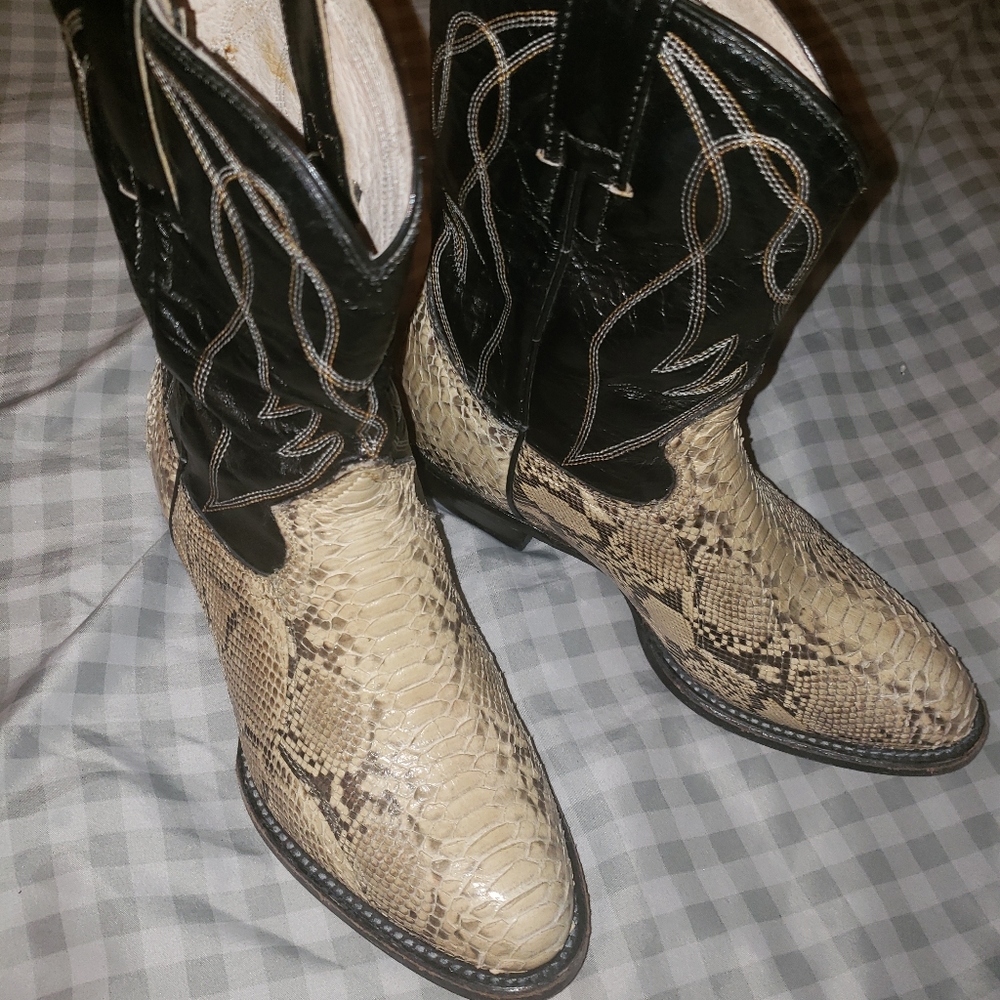 Authentic Boys Snakeskin Boots